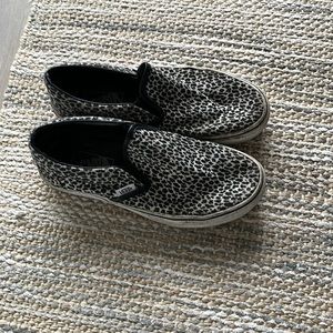 Cheetah slip on vans
